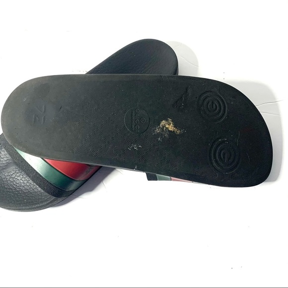 Gucci | stripe rubber slides - Picture 11 of 12